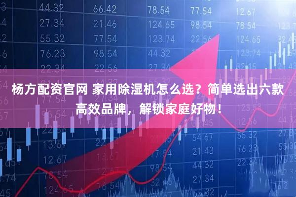 杨方配资官网 家用除湿机怎么选？简单选出六款高效品牌，解锁家庭好物！